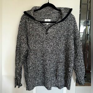 Aerie Quarter Zip Knit Sweater